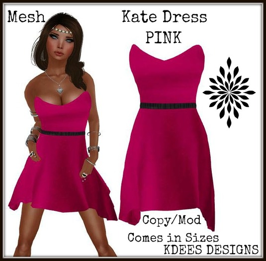 KDEES KATE DRESS PINK