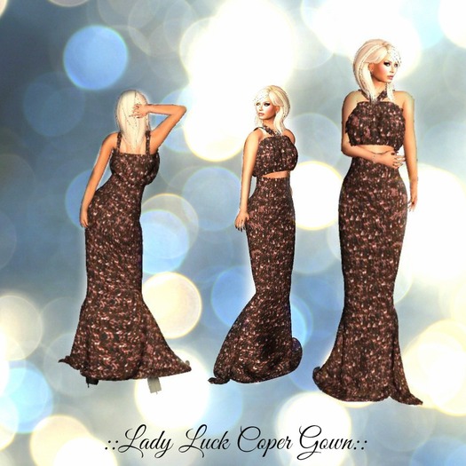 Lady Luck Coper Gown