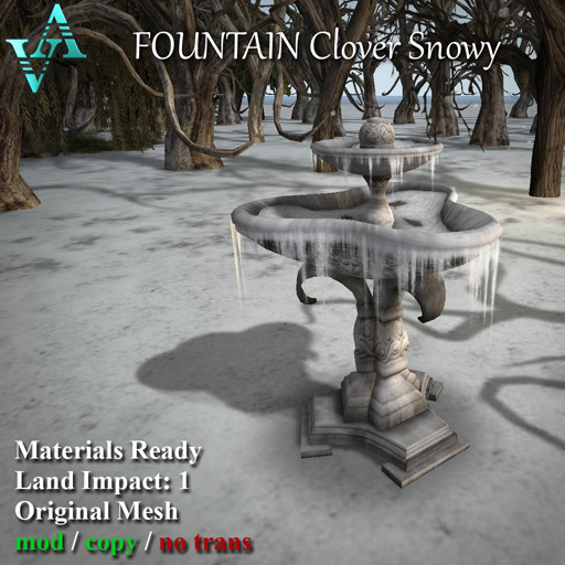 Atelier Visconti Fountain Clover Snowy