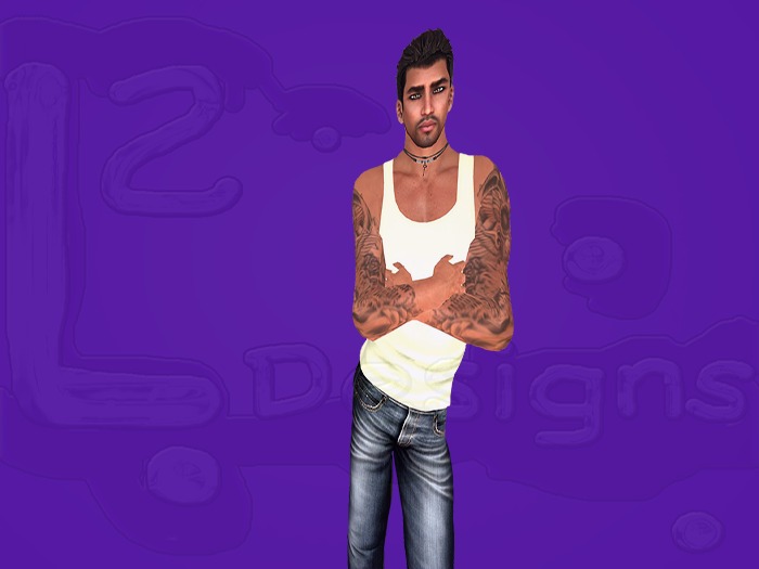 L2 Designs Mens Ivory Tank Top