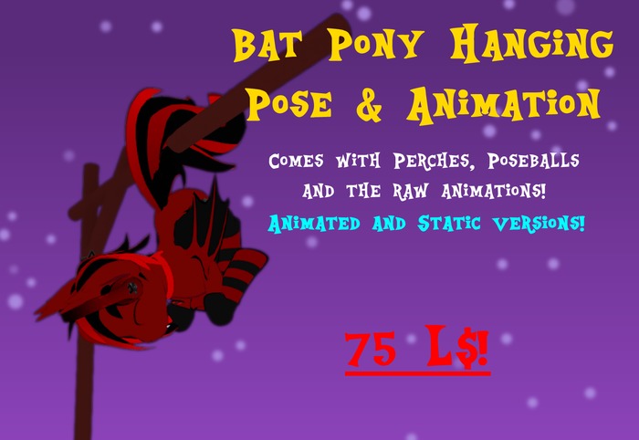 Bat Pony Hanging Animation