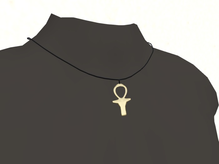 Male Engineering Ankh Necklace