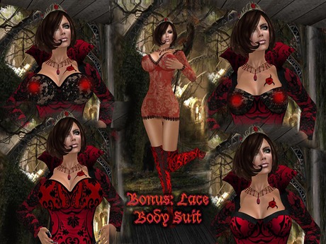 Second Life Marketplace - Night Queen Gown DEMO - complete outfit