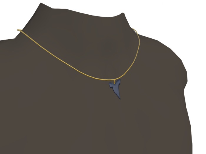 Male Engineering Shark's Tooth Necklace