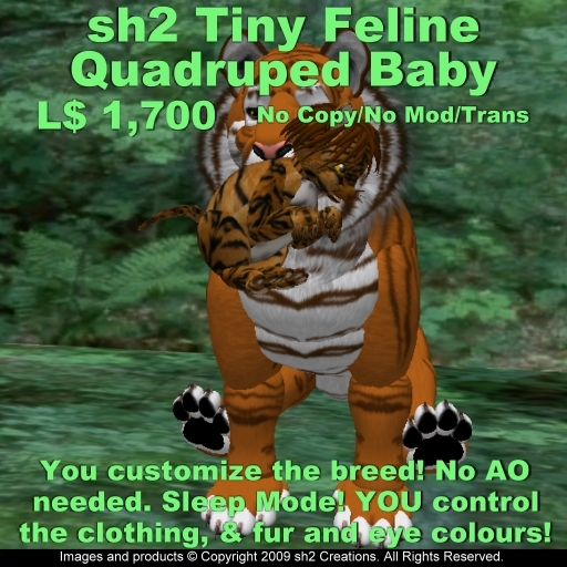 sh2 Tiny Feline Quadruped Baby v1.9