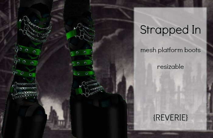 {REVERIE} Mesh Platform Boots - Strapped In