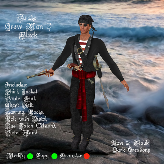 Pirate Crew Man 2 Black