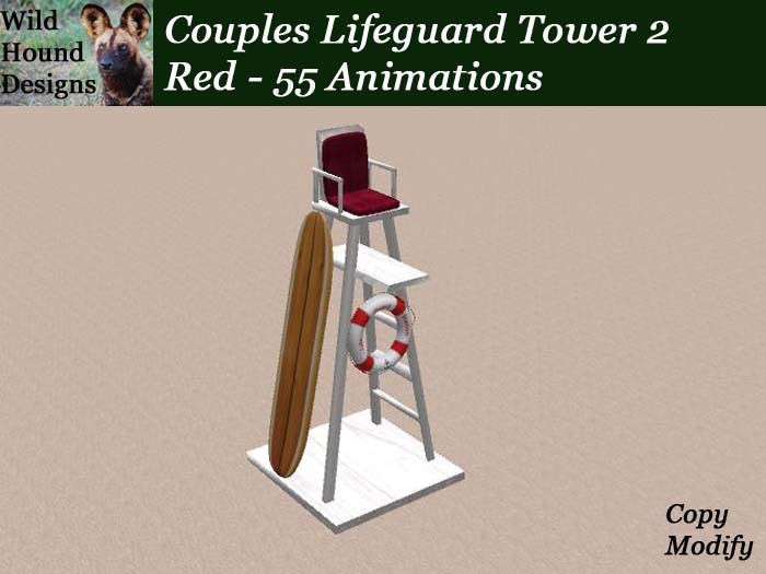 [WHD] -- Lifeguard Tower 2 - Couples Version - Red