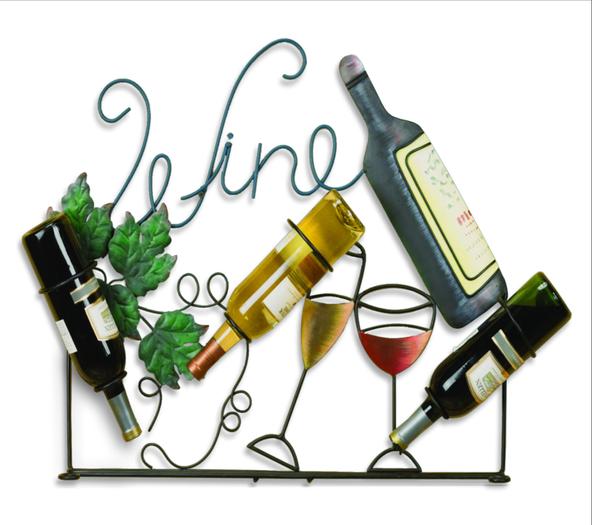 Wall Wine Rack - 3 bottle