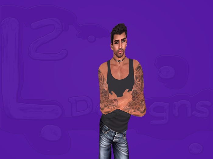 L2 Designs Dk Gray Slim Vest Tank Top