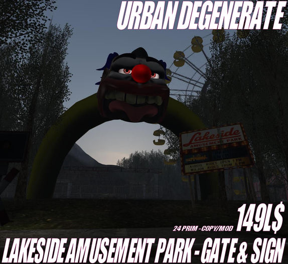 LAKESIDE AMUSEMENT PARK GATE & SIGN