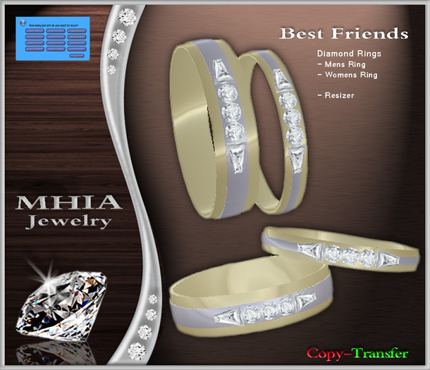 [MHIA] Best Friends Ring Gold / Silver