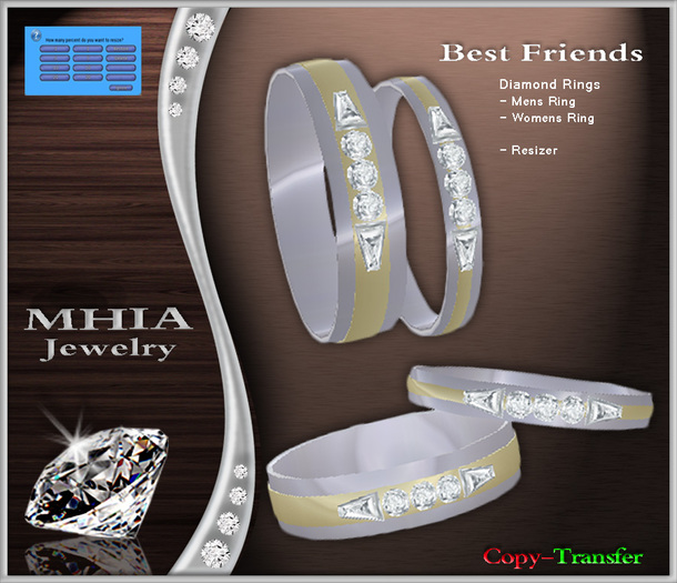 [MHIA] Best Friends Ring Silver / Gold