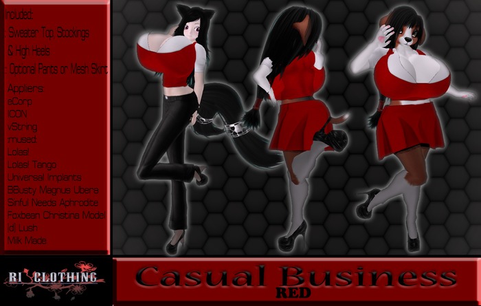 ~RI~ CASUAL BUSINESS RED