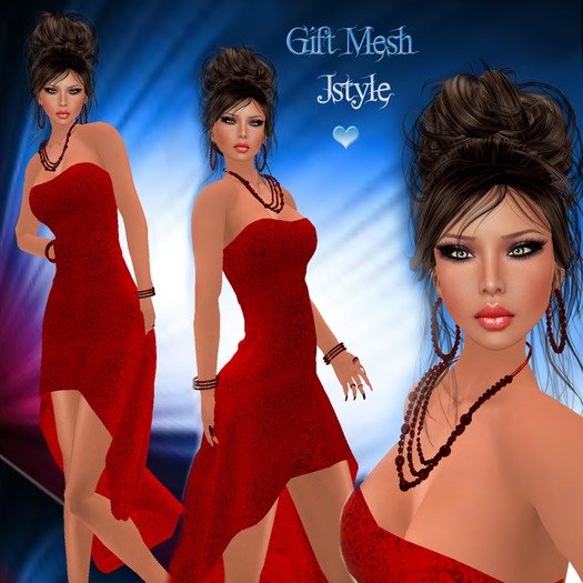 GIFT DRESS MESH+JEWELLRY+SKIN+SHAPE