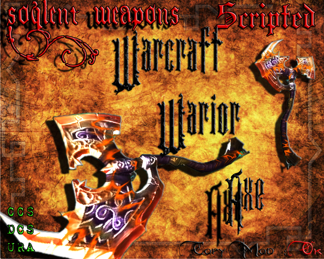[[Soylent]]warcraft Warior Axe DUALS