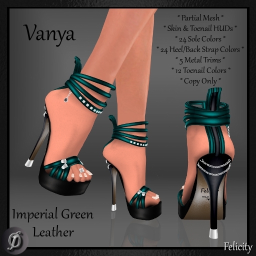 Shoes - *Felicity* Vanya Stilettos - Imperial Green Leather High Heels (24 Sole Colors, 24 Heel Colors, 5 Metals)