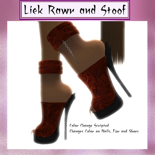 ~LRAS~Qued Coiled Furry Heels/W Recolor Hud Boxed
