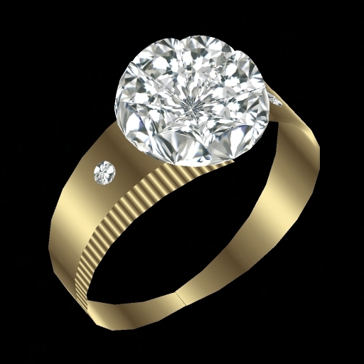 *LL-Designs Ring Gold round diamond V1.0* (X)