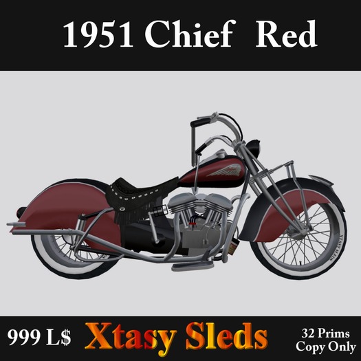 '51 Indian Chief Black/Red