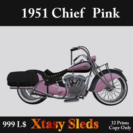 1951 Indian Chief Pink