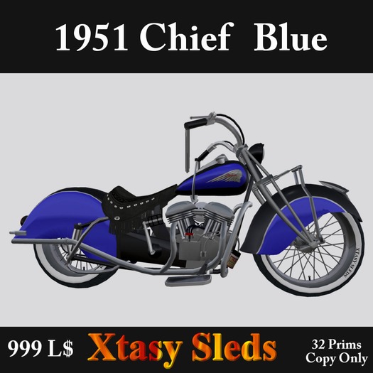'51 Indian Chief    Black/Blue