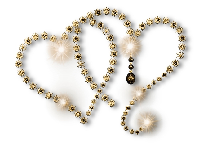 Diamond Heart wall art - Gold 