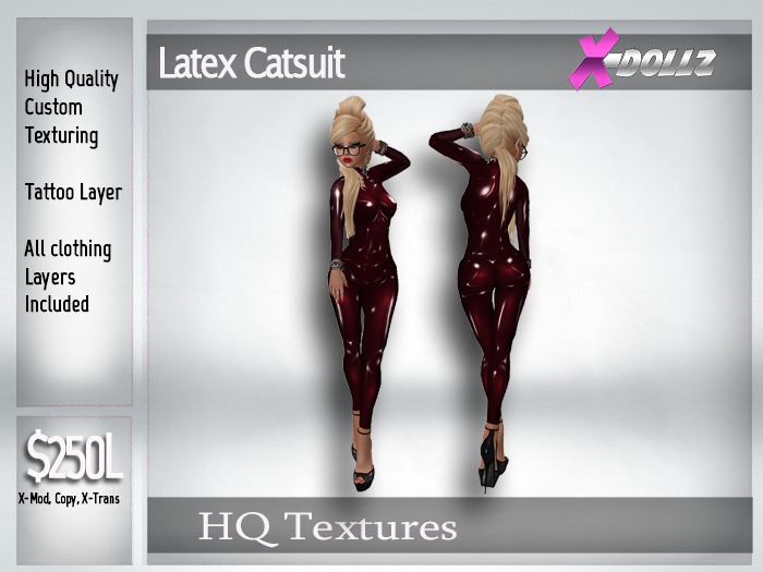 X-DollZ PVC Latex Suit - RED