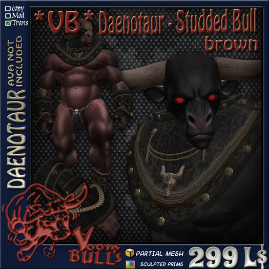 *VB* Daenotaur - Studded Bull Brown