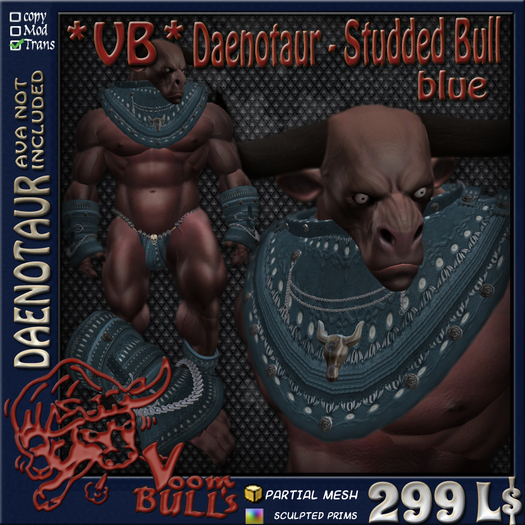 *VB* Daenotaur - Studded Bull Blue