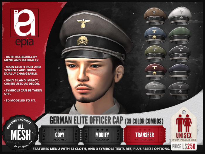 (epia) - German Elite Officer Cap DEMO