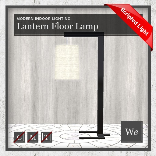 WE Modern Lantern Floor Lamp
