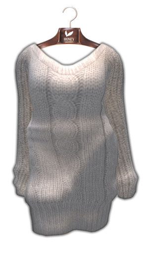 +HONEY+M001*Mesh Knit sweater (gray)