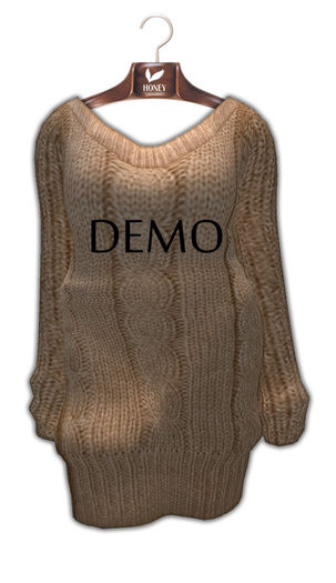 +HONEY+M001*Mesh Knit sweater (DEMO)