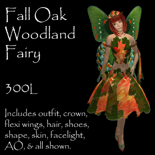 Fall Oak Woodland Fae - SALE - Tayren's Fantasy Fashions