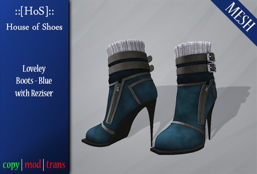[HoS] MESH Lovely Boot - Blue