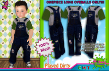 [SKTD] Toddleedoo Played Dirty Full Mesh Overalls LONG
