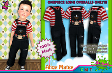 [SKTD] Toddleedoo Ahoy Matey Full Mesh Overalls LONG