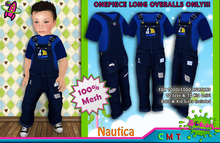 [SKTD] Toddleedoo Nautica Full Mesh Overalls LONG