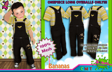 [SKTD] Toddleedoo Im Bananas Full Mesh Overalls LONG