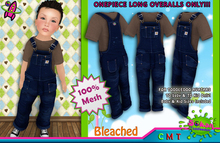 [SKTD] Toddleedoo Bleached Full Mesh Overalls LONG