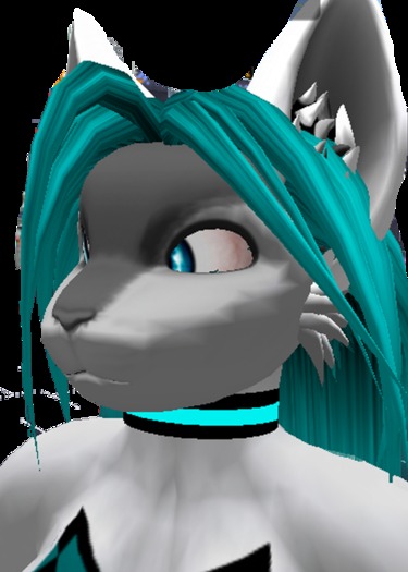 * //A Furry Freebie//* Neon Blue Laser Collar