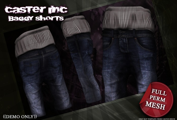 *Caster* Inc  Buster Shorts - Full Perm Mesh DEMO