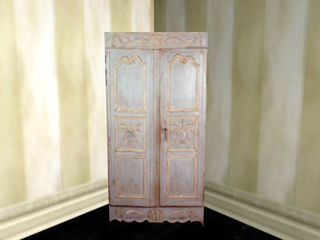 French Country Cabinet~White 