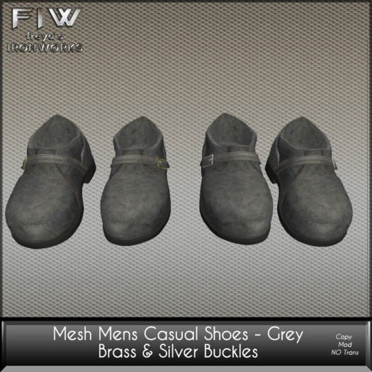 Mesh Men's Casual Shoes - Grey