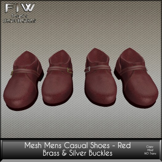 Mesh Men's Casual Shoes - Red