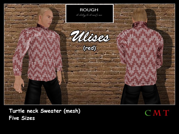 *ROUGH* ULISES Sweater  (RED)