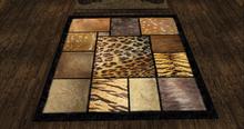 Velvet Trimmed Jungle Fur Rug