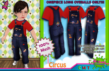 [SKTD] Toddleedoo Circus Full Mesh Overalls LONG