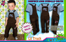 [SKTD] Toddleedoo Little Truck Full Mesh Overalls LONG